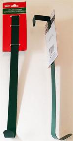 img 1 attached to 🎄 2 Pack of 14 Inch Forest Green Metal Wreath Hangers for Christmas House