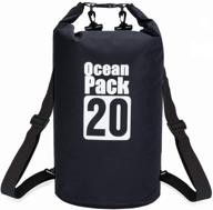 🌊 akjmmz waterproof dry bag: 20l roll top compression sack for water sports - fishing, boating, beach, rafting, hiking, skiing logo