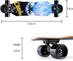 img 3 attached to 🛹 BILIPARK Skateboards for Beginners: 31x8 Complete Skateboard, 7 Layer Canadian Maple - Ideal for Kids, Boys, and Girls - A Perfect Happy Gift