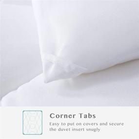 img 1 attached to 🛏️ Hansleep King Size 104x90'' All-Season Down Alternative Duvet Insert - Soft & Fluffy Comforter with Corner Tabs