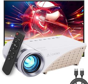 img 4 attached to 📽️ 4500 Lumens Mini Projector - Portable LED Outdoor Movie Projector, Full HD 1080P Video Support, TV Stick, PS4, HDMI, VGA, TF, AV, USB Compatible