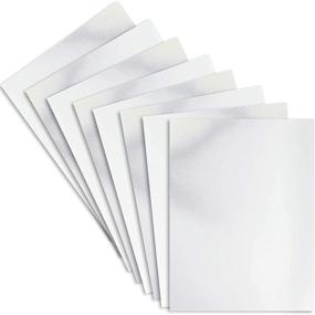 img 4 attached to 🎨 Silver Metallic Cardboard Sheets: 50-Pack Foil for Arts and Crafts - Letter Size