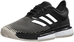 img 4 attached to 🎾 Ultimate Performance: Adidas SoleCourt Boost Tennis Shoes for Women