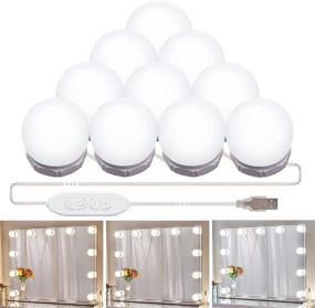 img 4 attached to 💡 Enhance Your Vanity Experience: 10 Dimmable LED Vanity Mirror Lights with 17ft Makeup Vanity Light for Dressing Room and Table Mirror