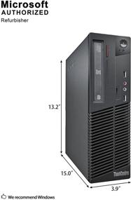 img 2 attached to 💻 Обновленный компьютер для бизнеса Lenovo ThinkCentre M73 Small Form PC (Intel Core i3-4130 3.4G, 8GB оперативной памяти DDR3, 500GB жесткий диск, DVD-ROM, Wi-Fi, Windows 10 Pro) - высокая производительность