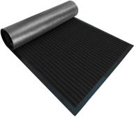 🦍 premium gorilla grip original low profile rubber door mat for heavy duty indoor/outdoor use - waterproof, durable 47x35 doormat in black логотип