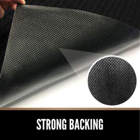 img 2 attached to 🦍 Premium Gorilla Grip Original Low Profile Rubber Door Mat for Heavy Duty Indoor/Outdoor Use - Waterproof, Durable 47x35 Doormat in Black