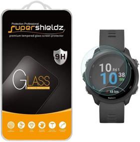 img 4 attached to 📱 (2 Pack) Supershieldz Tempered Glass Screen Protector for Garmin Forerunner 245 and Forerunner 245 Music - Anti-Scratch, Bubble-Free, SEO-friendly