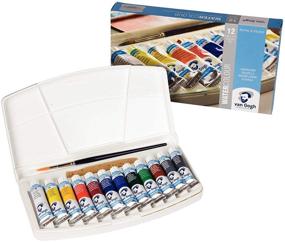 img 1 attached to 🎨 General Selection 12x10ml Van Gogh Watercolor Paint Set in Plastic Pocketbox