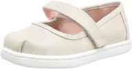 🌈 iridescent girls' flats: toms kids infant toddler shoes for a sparkling style logo
