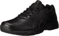 👟 men's reebok cushion walking shoes in black - athletic footwear for men логотип