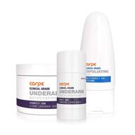 carpe clinical grade underarm regimen - ultimate hyperhidrosis solution for sweat control - charcoal linen scent logo