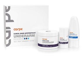 img 3 attached to Carpe Clinical Grade Underarm Regimen - Ultimate Hyperhidrosis Solution for Sweat Control - Charcoal Linen Scent