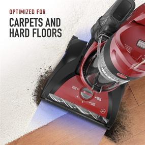 img 1 attached to 🧹 Hoover UH71100 Max Capacity Red Upright Vacuum Cleaner with HEPA Media Filtration