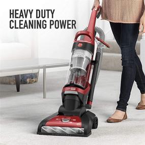 img 2 attached to 🧹 Hoover UH71100 Max Capacity Red Upright Vacuum Cleaner with HEPA Media Filtration