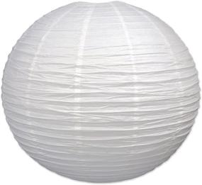 img 4 attached to Beistle 30-Inch Jumbo Paper Lantern in White - Stunning Décor Element