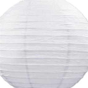 img 1 attached to Beistle 30-Inch Jumbo Paper Lantern in White - Stunning Décor Element