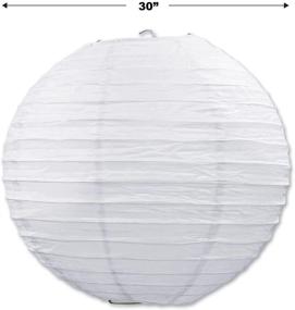 img 3 attached to Beistle 30-Inch Jumbo Paper Lantern in White - Stunning Décor Element