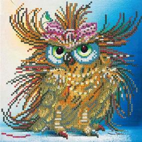 img 2 attached to 🦉 AIRDEA DIY 5D Diamond Painting Kits for Kids - Full Drill Art Craft Crystal Rhinestone Embroidery - Home Wall Décor - Lovely Owl - 30x30cm