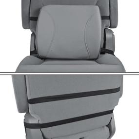 img 1 attached to 🪑 BDK BS-300-GR Durable Foam Lumbar Support Cushion - Superior Relief for Lower Back Pain - Ideal for Office Chair, Car Seat, Recliner - Gray