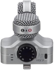 img 1 attached to 🎤 Zoom iQ7 Стерео мид-сайда микрофон с выравниванием для камеры iOS, идеальный для записи музыки, видеопроизводства, интервью и многого другого.