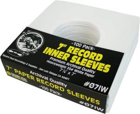 img 4 attached to 📦 Pack of 100 Acid-Free Heavyweight Paper Inner Sleeves for 7-Inch Vinyl Records #07IW - Archival Quality