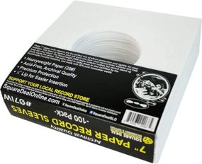 img 3 attached to 📦 Pack of 100 Acid-Free Heavyweight Paper Inner Sleeves for 7-Inch Vinyl Records #07IW - Archival Quality