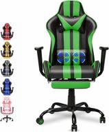 gaming chair massage adjustment retractable furniture logo