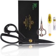 🧵 bihrtc 9-inch professional tailor scissors for sewing, fabric, and dressmaking - sharp dressmaker shears with snipper and tape measure included logo