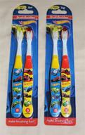 🏎️ get your kids racing to brush with brush buddies hot wheels toothbrush set: 4 soft bristle toothbrushes for children logo