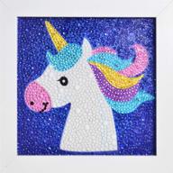 zhsherli diamond painting wooden unicorn logo