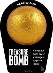 img 3 attached to 🥥 Treasure Bath, Gold Coconut - 7 Ounce by Da Bomb