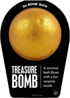 🥥 treasure bath, gold coconut - 7 ounce by da bomb logo