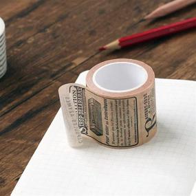 img 3 attached to 🎨 ROLEES Vintage Washi Tape Set: Rub on Transfers for Crafts, Scrapbooking, and Bullet Journals - Assorted 4 Rolls of DIY Decor Tapes for Journaling, Junk Journal Supplies, and Gift Wrapping