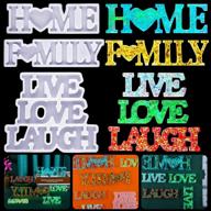 🏠 resin molds set for home family sign - includes silicone live love laugh moulds for epoxy letter casting - diy english words resin moulds for table/wall decorations logo