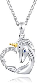 img 4 attached to 🦄 ACJNA Unicorn Pendant Necklace Jewelry in 925 Sterling Silver for Girls and Women