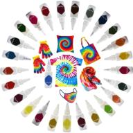 🎉 group party tie dye kit - 26 vibrant colors, 180pcs diy set for kids and adults - multi-color fabric shirt dye with squeeze bottles, gloves, and table cover logo