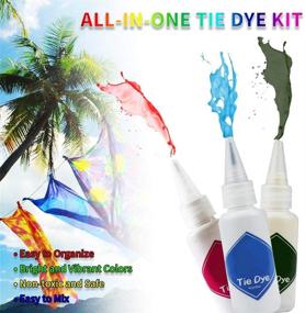 img 1 attached to 🎉 Group Party Tie Dye Kit - 26 Vibrant Colors, 180pcs DIY Set for Kids and Adults - Multi-Color Fabric Shirt Dye with Squeeze Bottles, Gloves, and Table Cover