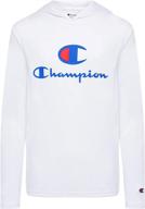 champion sleeve active hooded clothes boys' clothing ~ active логотип