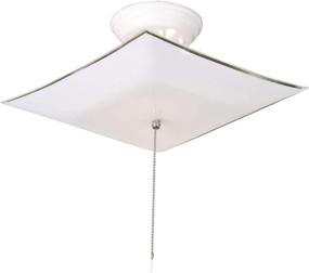 img 2 attached to 💡 Stylish and Convenient: Design House 517805 2 Light Ceiling Light with Pull Chain, White