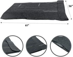 img 3 attached to 👜 Премиум сумочка из фетра для стола-трансформера: надёжная посадка, ультра мягкий и плотный (61 x 36, серый)