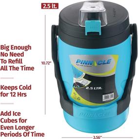 img 3 attached to 🔵 Sky Blue Insulated Water Jug – 85oz Leakproof & Portable Half Gallon Bottle for Camping, Picnics, Hiking