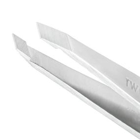 img 3 attached to 💎 Platinum Silver Slant Tweezer by Tweezerman