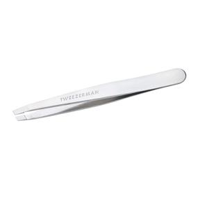 img 4 attached to 💎 Platinum Silver Slant Tweezer by Tweezerman