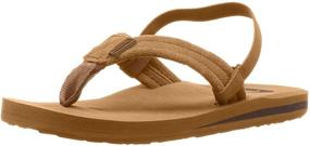 img 4 attached to 👟 Quiksilver Carver Toddler Sandal TAN: Solid Boys' Shoes for Comfort and Style