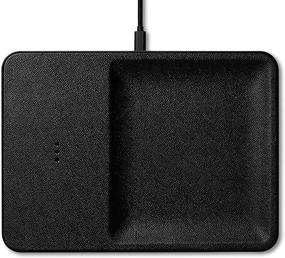 img 3 attached to 🔌 Catch:3 Wireless Charging Station by Courant - Qi Certified, Italian Leather, iPhone 12/Pro/Pro Max, Samsung Galaxy S8/S7 Compatible