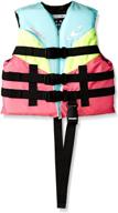 💦 o'neill child superlite uscg vest: turquoise/berry/lime/white one size - top-rated flotation device for kids логотип