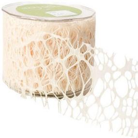 img 1 attached to 🎀 High-Quality May Arts 2-Inch Wide Ribbon: Elegant Ivory Web Design