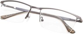 img 4 attached to 👓 Enhance Your Vision with Reducblu Semi Rimless Reading Glasses for All Genders