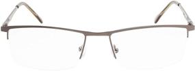 img 1 attached to 👓 Enhance Your Vision with Reducblu Semi Rimless Reading Glasses for All Genders